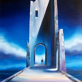 David Fedeli: 'Solitude', 2009 Oil Painting, Landscape. Artist Description:     David Fedeli, DJ Fedeli, Fine Art, Landscapes, Surrealism, Neo- Romanticism, Solitude, Robert Watson, Oil Painting    ...