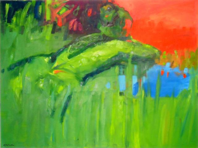 Gabryella Milowska  'Green Thailand', created in 2012, Original Painting Oil.