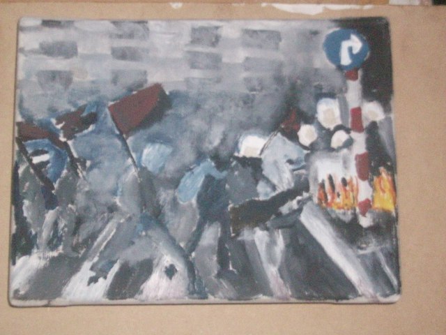 Artist Gabriela Rivas. 'Rebelion' Artwork Image, Created in 2008, Original Painting Oil. #art #artist