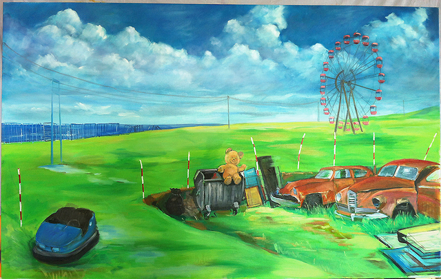 Gamze Olgun  'Untitled', created in 2012, Original Painting Oil.