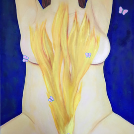 Ganga Sajith: 'the feminine', 2017 Oil Painting, nudes. Artist Description: - FUSION OF SURREALISM AND CLASSIC- OIL PAINTING ON STRETCHED CANVAS- CERTIFICATE OF AUTHENTICITY INCLUDEDThis artwork is made by using the combination of classic oil painting technic and surrealism to explore the vibrant and lively nature of feminism.The feminine is all inclusive. It is gentle and ferocious. ...