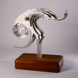 Gary Brown: 'Eye of the Storm', 2001 Aluminum Sculpture, Abstract. Artist Description: The inspiration for this piece is a photograph take from the space shuttle...