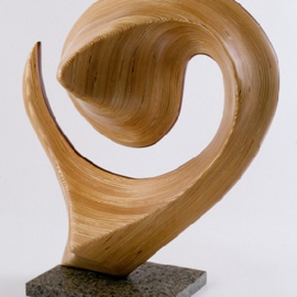 Gary Brown: 'Tropic Depression', 2002 Wood Sculpture, Abstract. Artist Description: Tropic Depression is based on a photograph of a tropical depression over the atlantic, taken from the space shuttle....