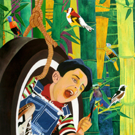 Gayatri Artist: 'child of heaven', 2010 Acrylic Painting, Children. 