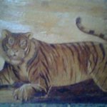 Unique painting Sumatran tiger By Gaya Wijaya