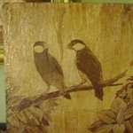Unique Painting A Pair Of Birds, Gaya Wijaya