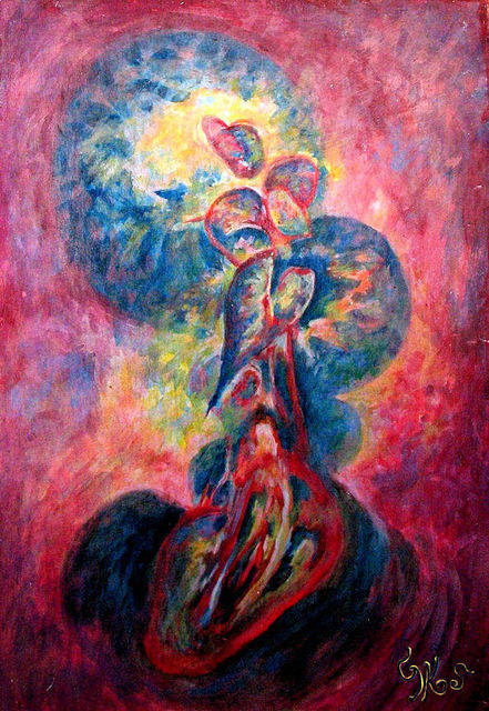 George Katevenis  'HEART1', created in 1998, Original Painting Acrylic.