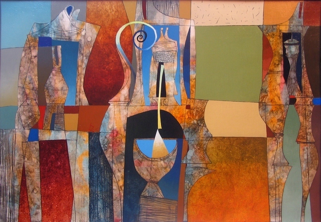 Georgi Demirev  'Composition', created in 2011, Original Painting Oil.