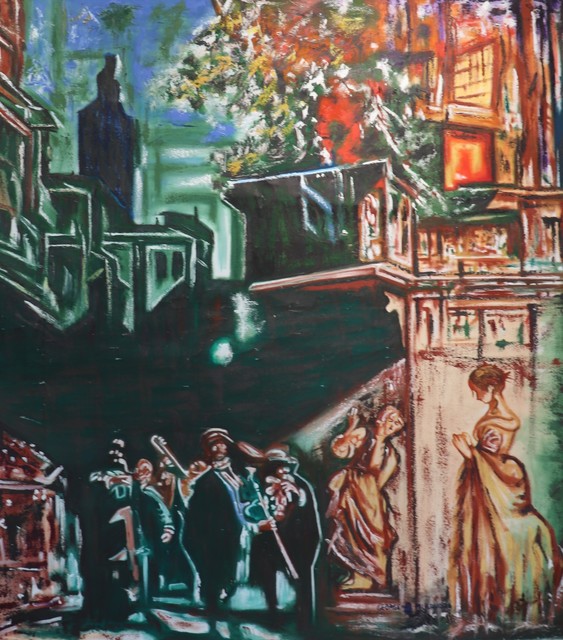 George Mulaudzi  'Nights In The Manor', created in 2021, Original Painting Oil.