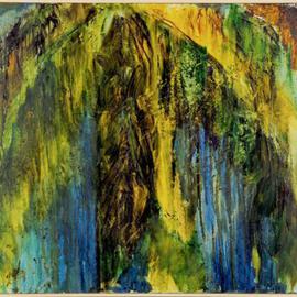 George Oommen: 'kerala palms', 1997 Oil Painting, Landscape. 