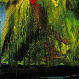 George Oommen: 'mango season', 2004 Acrylic Painting, Landscape. 