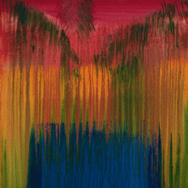George Oommen: 'visions of kerala 3', 2005 Acrylic Painting, Landscape. Artist Description: sunset at mankotta...