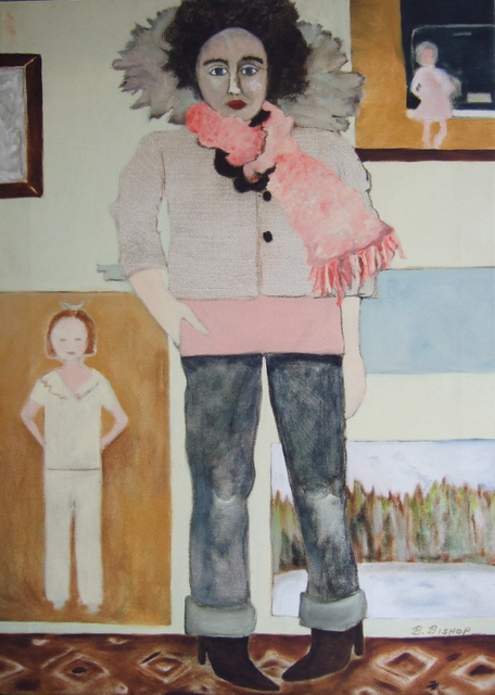 Betty Bishop  'Jessie In Her Brown Boots', created in 2009, Original Painting Oil.