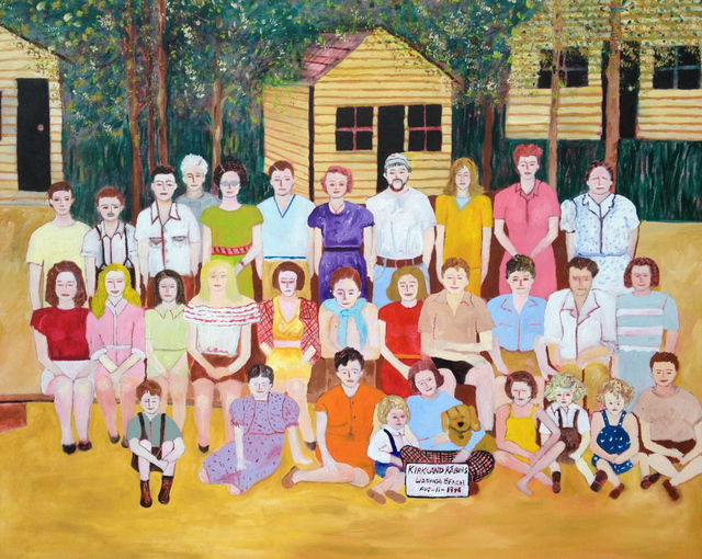 Betty Bishop  'Kirkland Kabins', created in 2010, Original Painting Oil.
