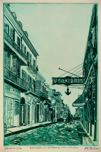 Artist Jerry  Di Falco. 'Antoines In Emerald New Orleans' Artwork Image, Created in 2013, Original Digital Art. #art #artist