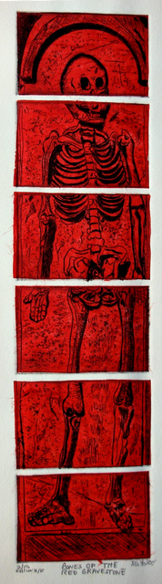 Artist Jerry  Di Falco. 'BONES OF THE RED GRAVESTONE' Artwork Image, Created in 2012, Original Digital Art. #art #artist