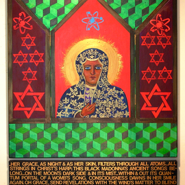 Black Madonna with Poem By Jerry  Di Falco