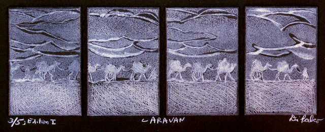 Artist Jerry  Di Falco. 'CARAVAN' Artwork Image, Created in 2013, Original Digital Art. #art #artist