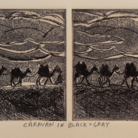 Caravan In Black And Gray, Jerry  Di Falco