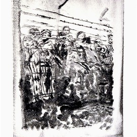 Jerry  Di Falco Artwork GHOSTLY IMAGE Number Two, 2009 Monoprint, Holocaust