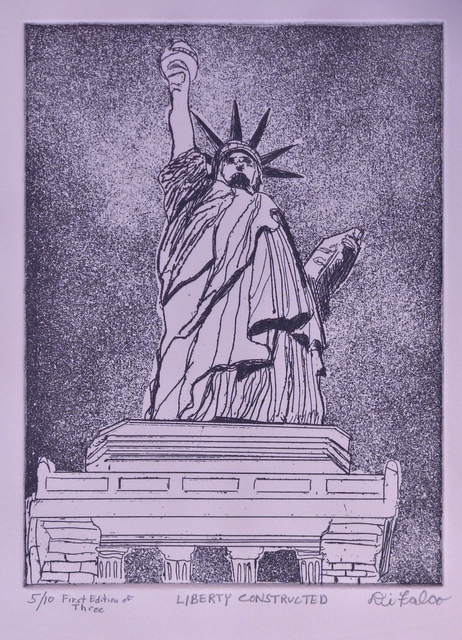 Artist Jerry  Di Falco. 'LIBERTY CONSTRUCTED' Artwork Image, Created in 2012, Original Digital Art. #art #artist