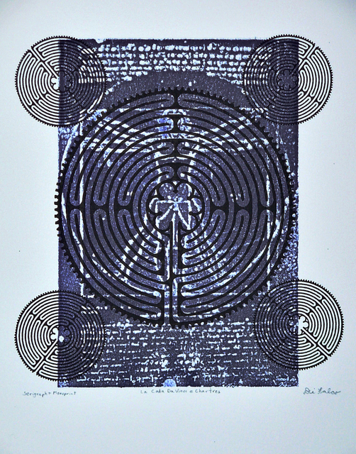 Artist Jerry  Di Falco. 'La Coda DaVinci E Chartres' Artwork Image, Created in 2009, Original Digital Art. #art #artist