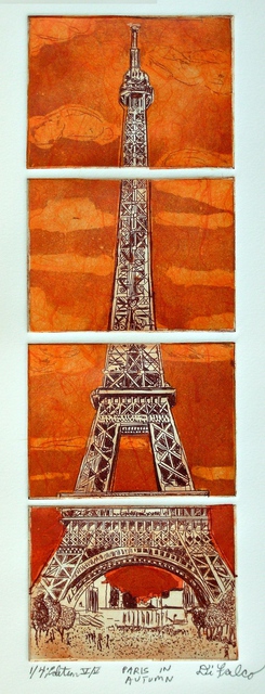 Artist Jerry  Di Falco. 'Paris Autumn Last Edition' Artwork Image, Created in 2016, Original Digital Art. #art #artist