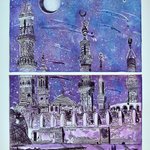 THE EGYPTIAN TOWERS AND THE NIGHT  By Jerry  Di Falco
