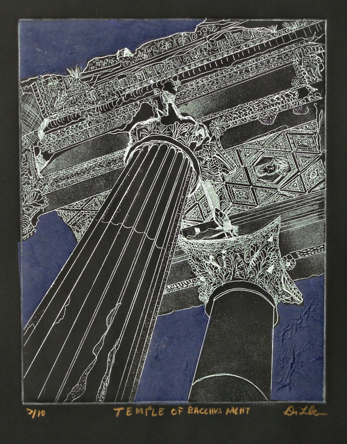 Jerry  Di Falco  'Temple Of Bacchus Night', created in 2011, Original Digital Art.