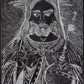 Triune Christ in Black By Jerry  Di Falco