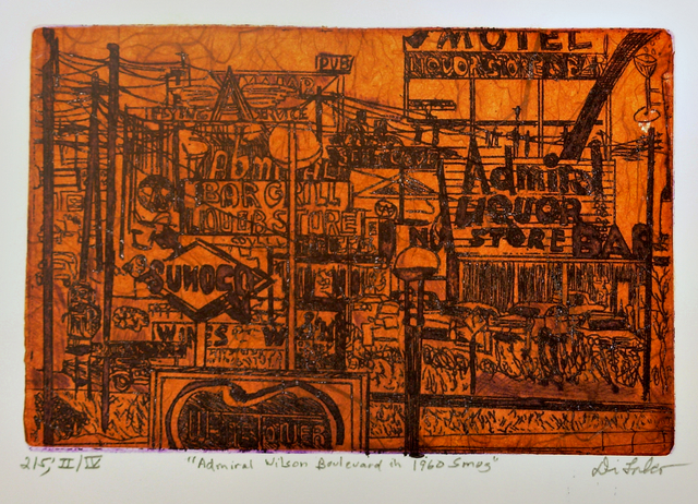 Artist Jerry  Di Falco. 'Admiral Wilson Boulevard' Artwork Image, Created in 2020, Original Digital Art. #art #artist