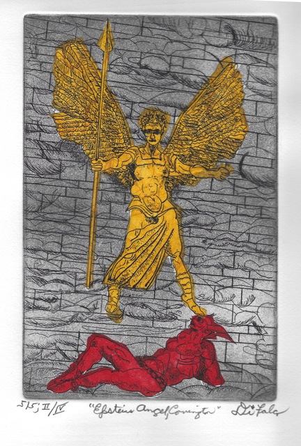 Artist Jerry  Di Falco. 'Angel Of Epstein Two' Artwork Image, Created in 2018, Original Digital Art. #art #artist