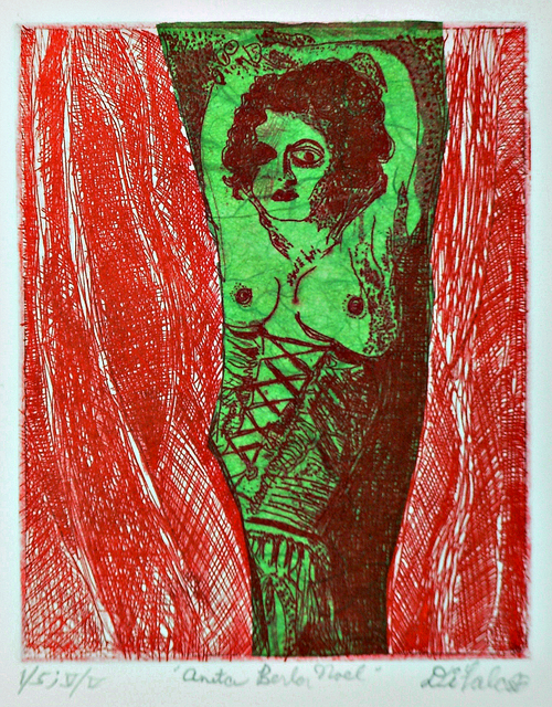 Artist Jerry  Di Falco. 'Anita Berber Noel' Artwork Image, Created in 2018, Original Digital Art. #art #artist