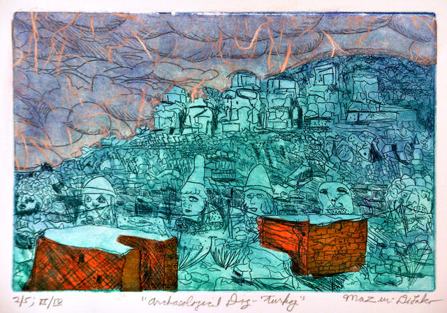 Artist Jerry  Di Falco. 'Archaeological Dig In Turkey' Artwork Image, Created in 2020, Original Digital Art. #art #artist