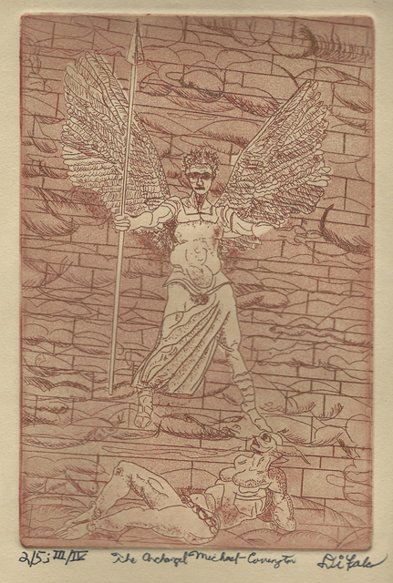 Artist Jerry  Di Falco. 'Archangel Michael At Covington' Artwork Image, Created in 2018, Original Digital Art. #art #artist