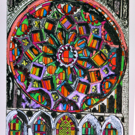 chartres from white to color By Jerry  Di Falco