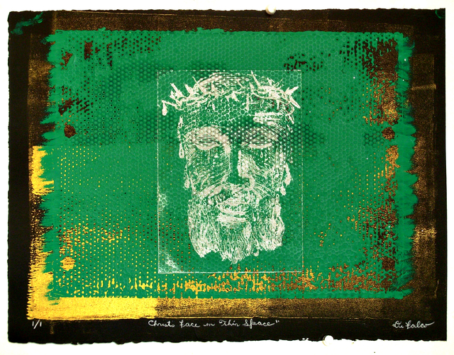 Artist Jerry  Di Falco. 'Christ Face In Thin Space' Artwork Image, Created in 2019, Original Digital Art. #art #artist