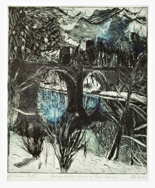 Artist Jerry  Di Falco. 'Durham Winter Scene' Artwork Image, Created in 2017, Original Digital Art. #art #artist