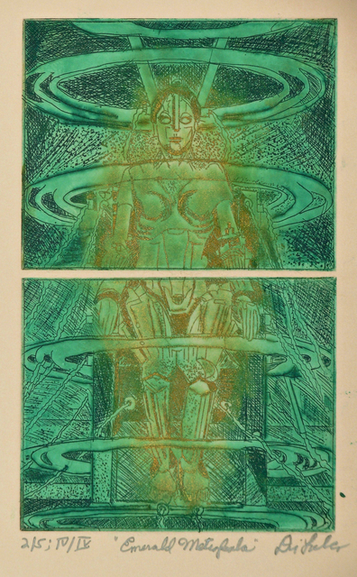 Artist Jerry  Di Falco. 'Emerald Metropola' Artwork Image, Created in 2017, Original Digital Art. #art #artist