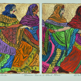 eruscan dance in stained glass By Jerry  Di Falco
