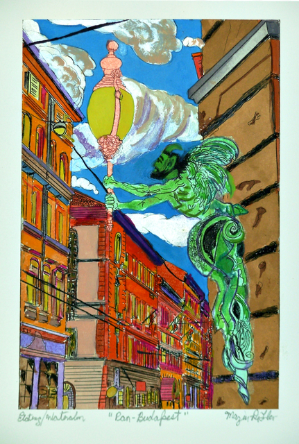 Artist Jerry  Di Falco. 'Pan In Budapest' Artwork Image, Created in 2020, Original Digital Art. #art #artist