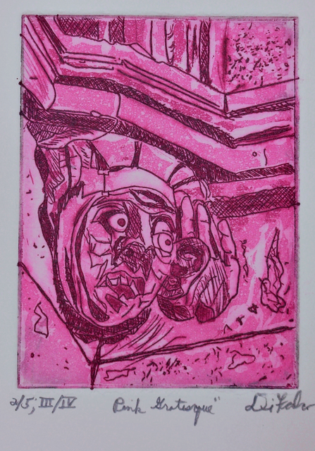 Artist Jerry  Di Falco. 'Pink Grotesque' Artwork Image, Created in 2019, Original Digital Art. #art #artist