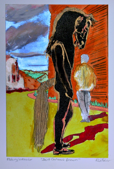 Artist Jerry  Di Falco. 'Saint Cocteaus Dream' Artwork Image, Created in 2020, Original Digital Art. #art #artist