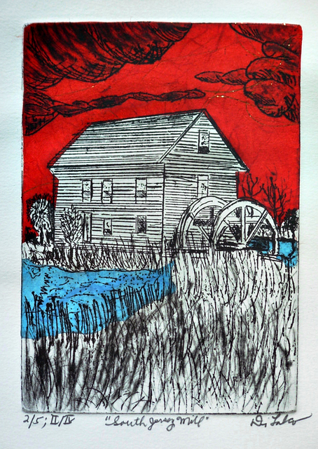 Artist Jerry  Di Falco. 'South Jersey Mill' Artwork Image, Created in 2021, Original Digital Art. #art #artist