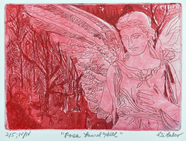 Artist Jerry  Di Falco. 'The Rose Angel Of Cocteau' Artwork Image, Created in 2017, Original Digital Art. #art #artist