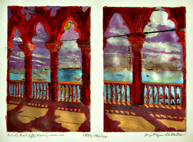 Artist Jerry  Di Falco. 'Venice 1890' Artwork Image, Created in 2020, Original Digital Art. #art #artist