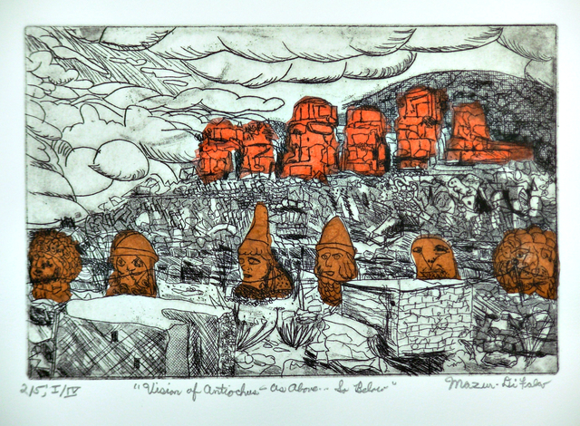 Jerry  Di Falco  'Vision Of Antiochus', created in 2020, Original Watercolor.