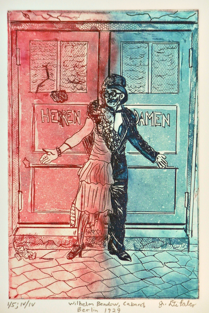 Jerry  Di Falco  'Wilheim Bendow', created in 2017, Original Watercolor.