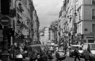 German Guerra: 'OPUSPR0272', 2012 Black and White Photograph, Cityscape.  PARIS CITY ...
