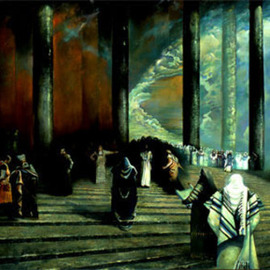 Ghenadie Sontu Artwork Messiah, 2005 Oil Painting, Biblical